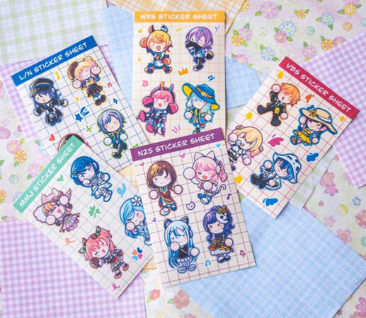 Project Sekai Sticker Sheet